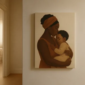 Caribbean Artwork, woman artwork, mother artwork, morning artwork, grandpa artwork, barbados artwork