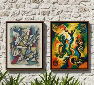 Freedom of speech painting | Abstract drawings for sale | Famous jamaican art | Barbados artwork | Barbados arts